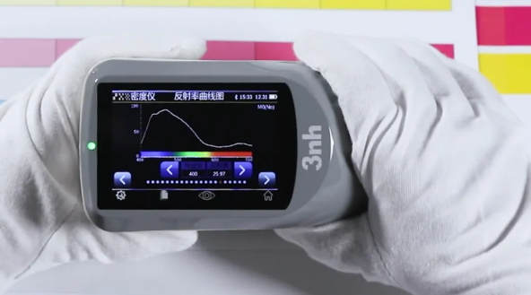 密度儀反射率曲線圖  密度儀反射率曲線圖